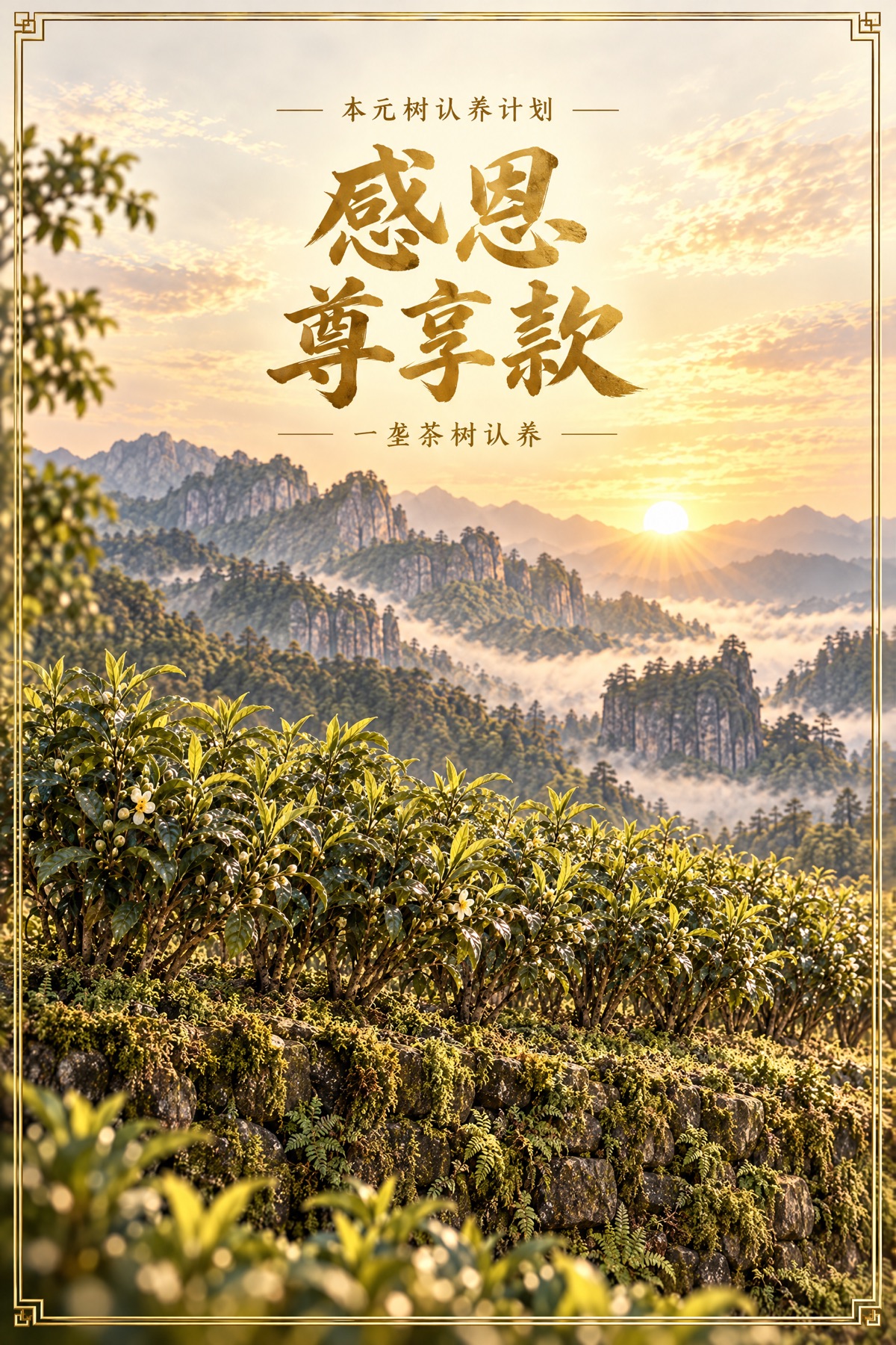 本元树认养计划·一垄·感恩尊享款·认养主题设计海报